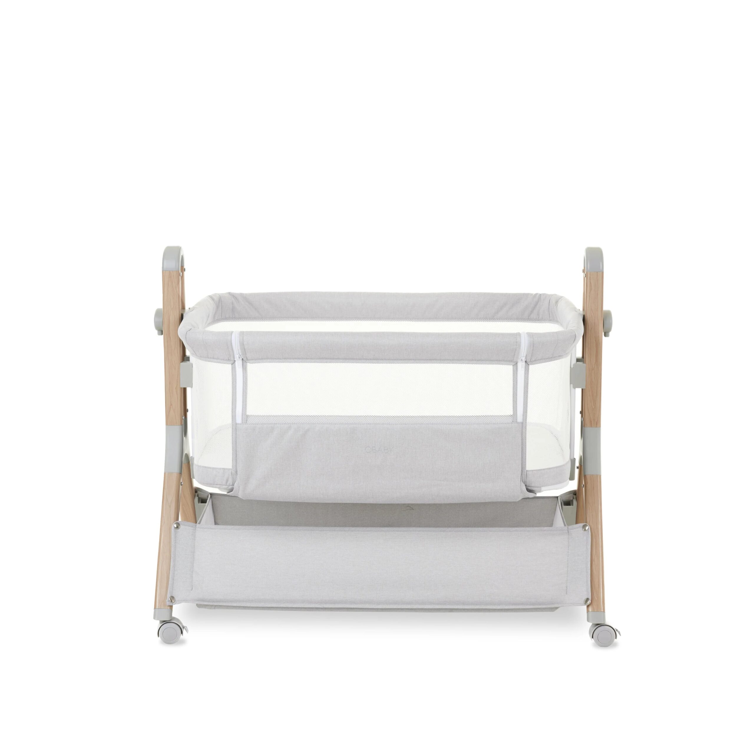 Obaby Cloud Bedside Crib - Grey - Image 9