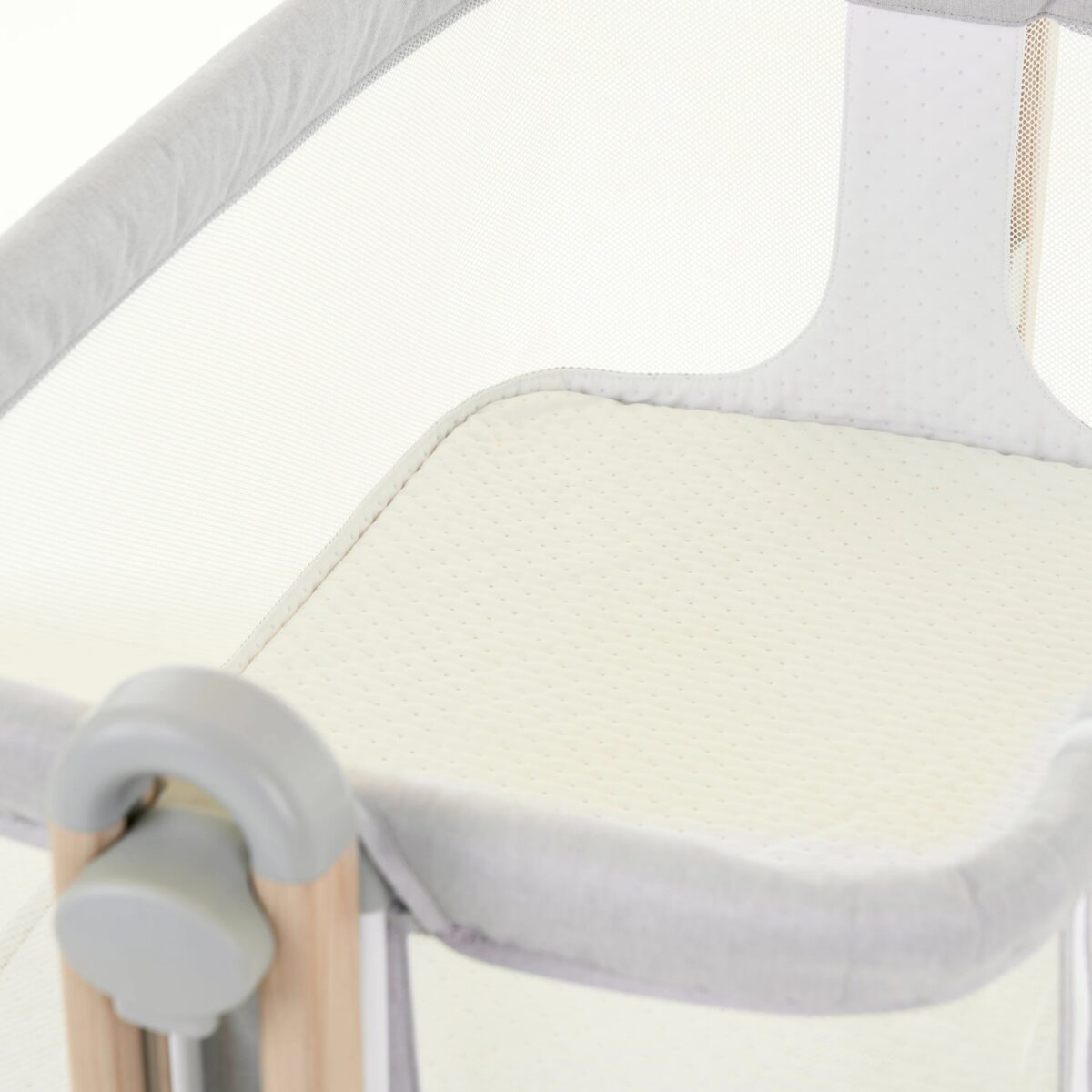 Obaby Cloud Bedside Crib - Grey - Image 4