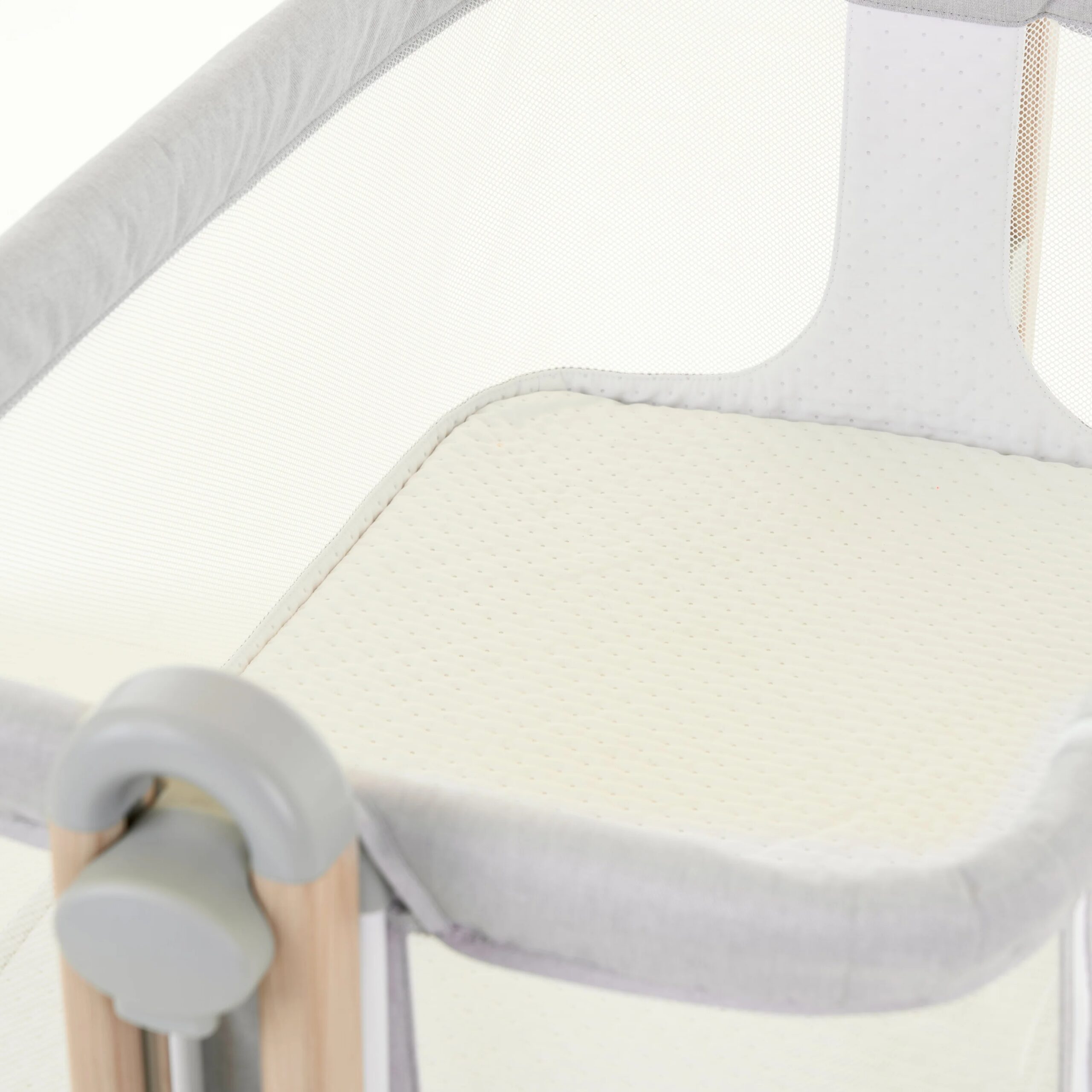 Obaby Cloud Bedside Crib - Grey - Image 4