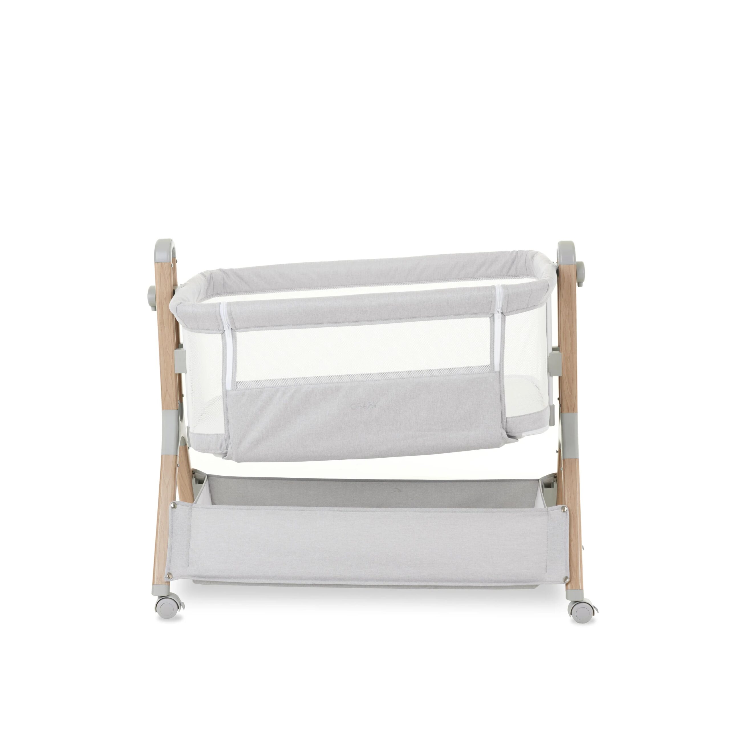 Obaby Cloud Bedside Crib - Grey - Image 11