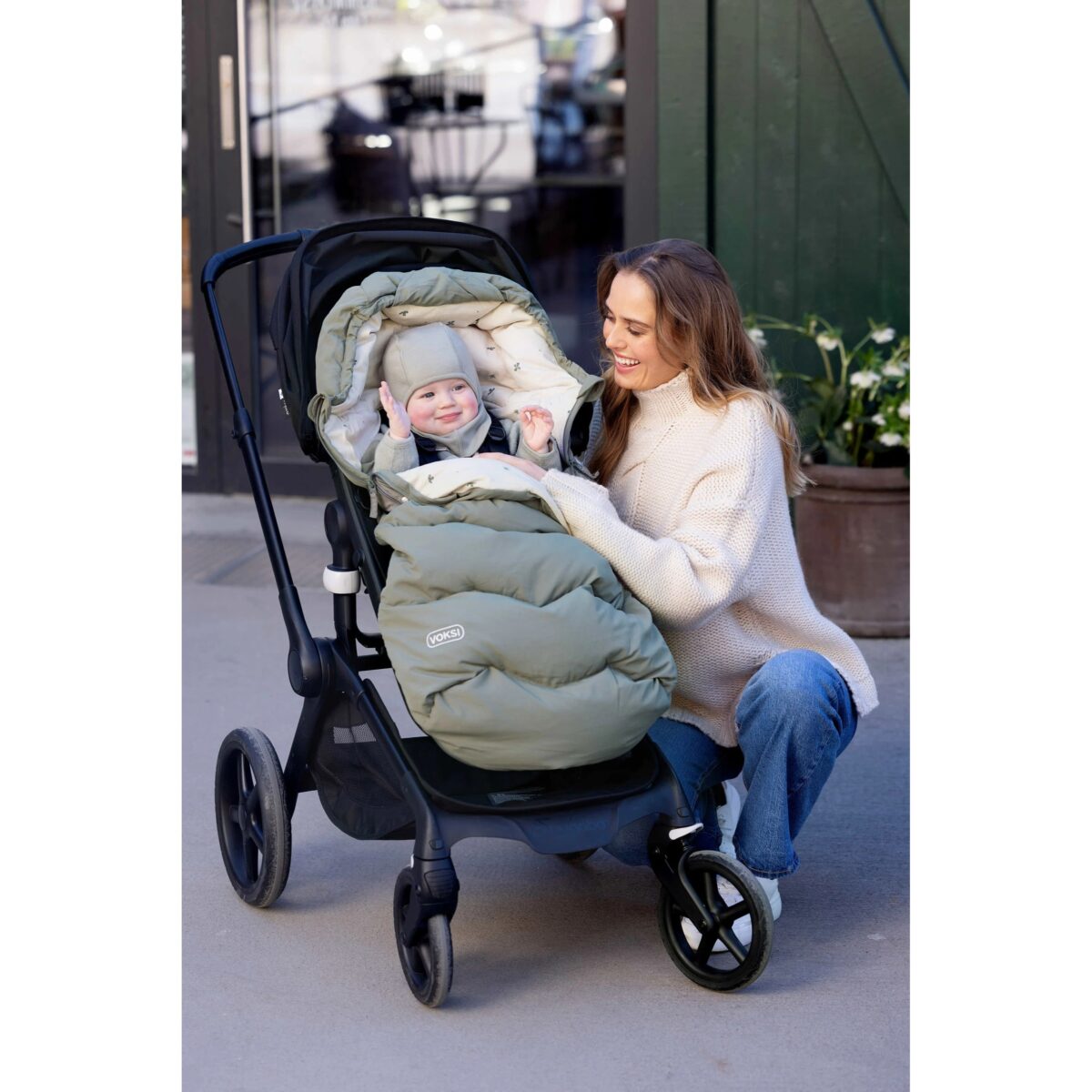 BeSafe Voksi Explorer Footmuff - Grape Clover - Image 6