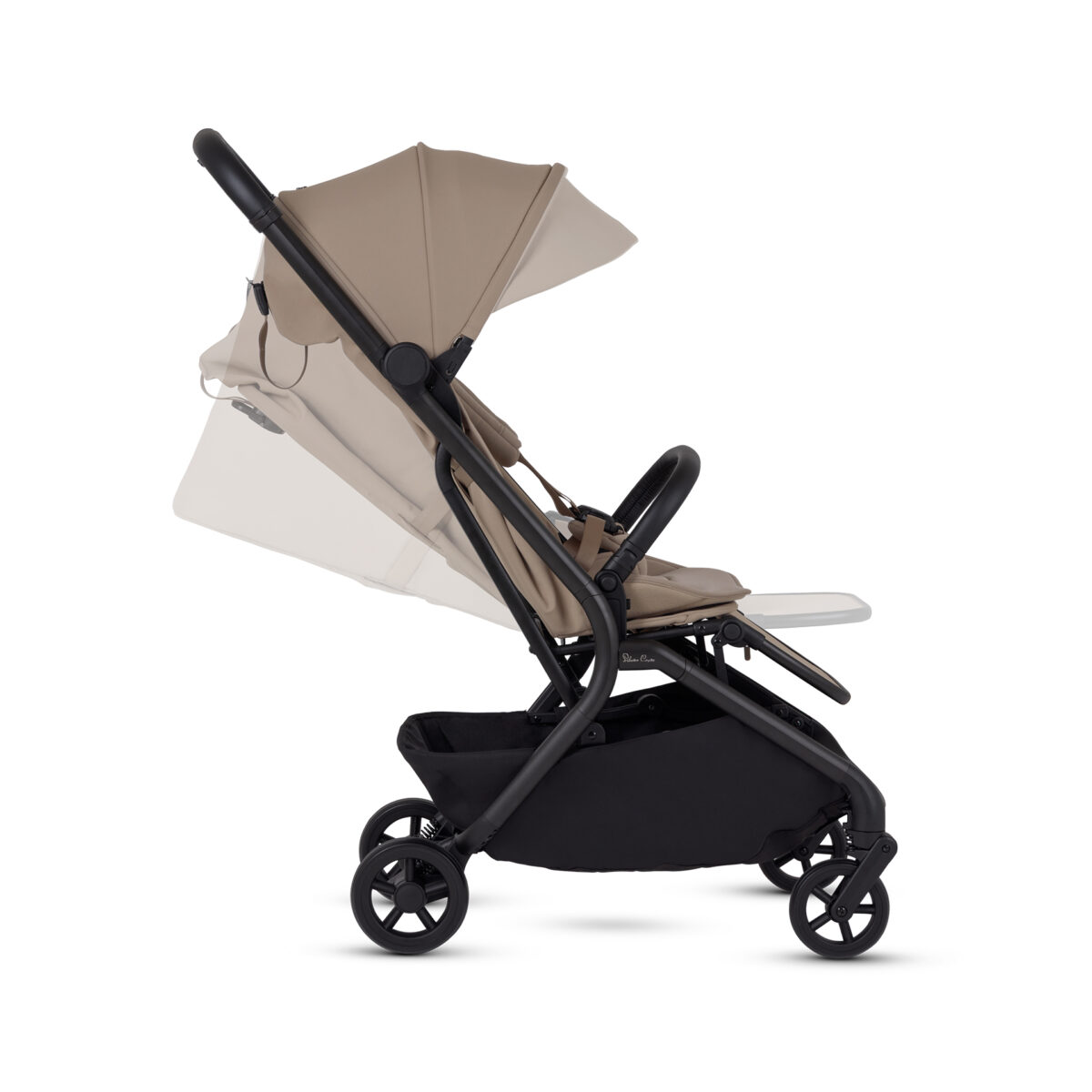 Silver Cross Nia Stroller with Carrycot - Champagne - Image 6