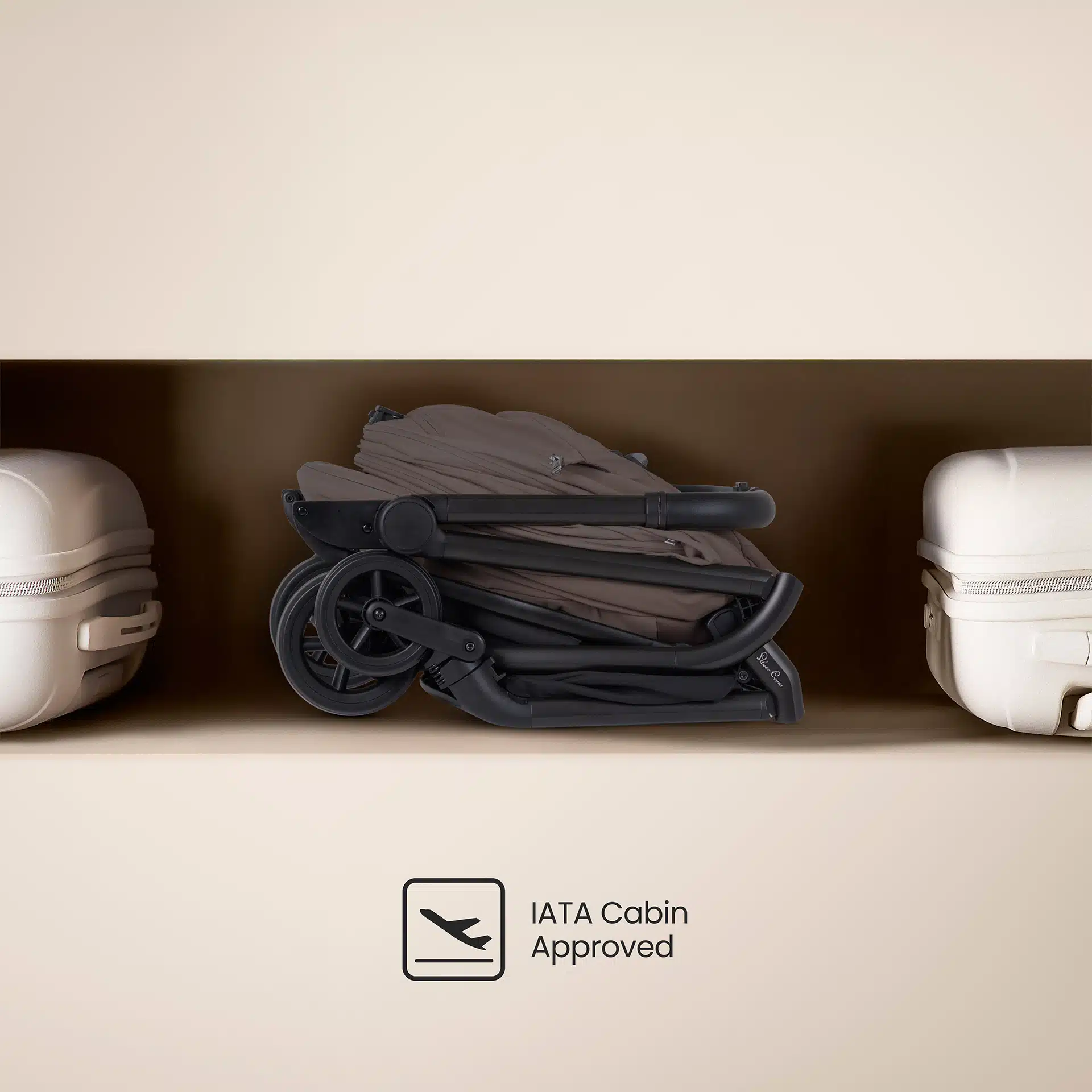 Silver Cross Nia Stroller with Carrycot - Chocolate - Image 3