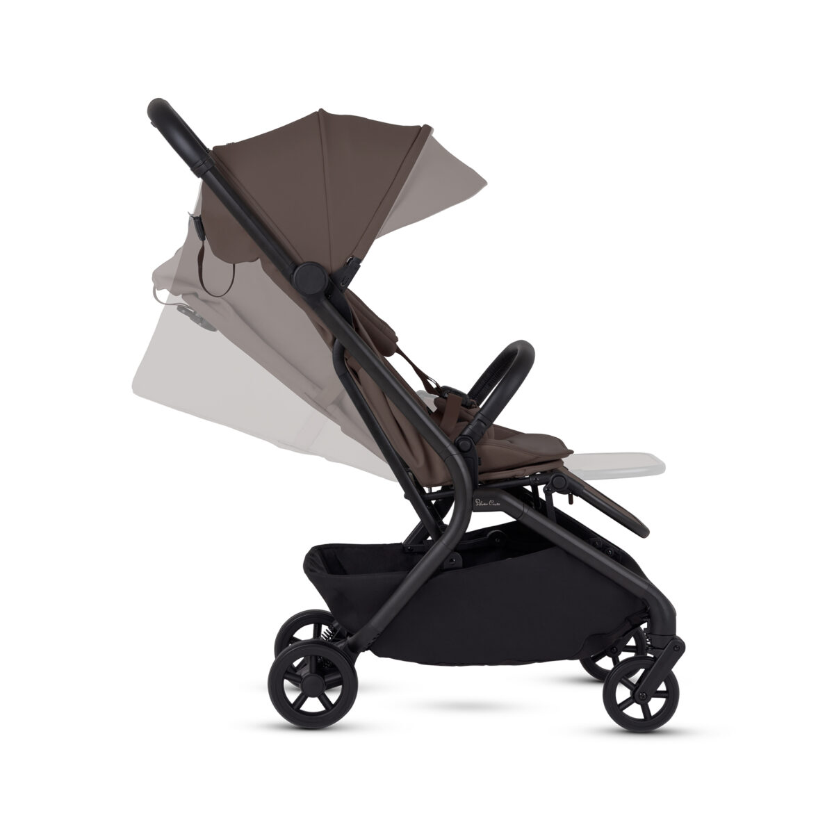 Silver Cross Nia Stroller with Carrycot - Chocolate - Image 7