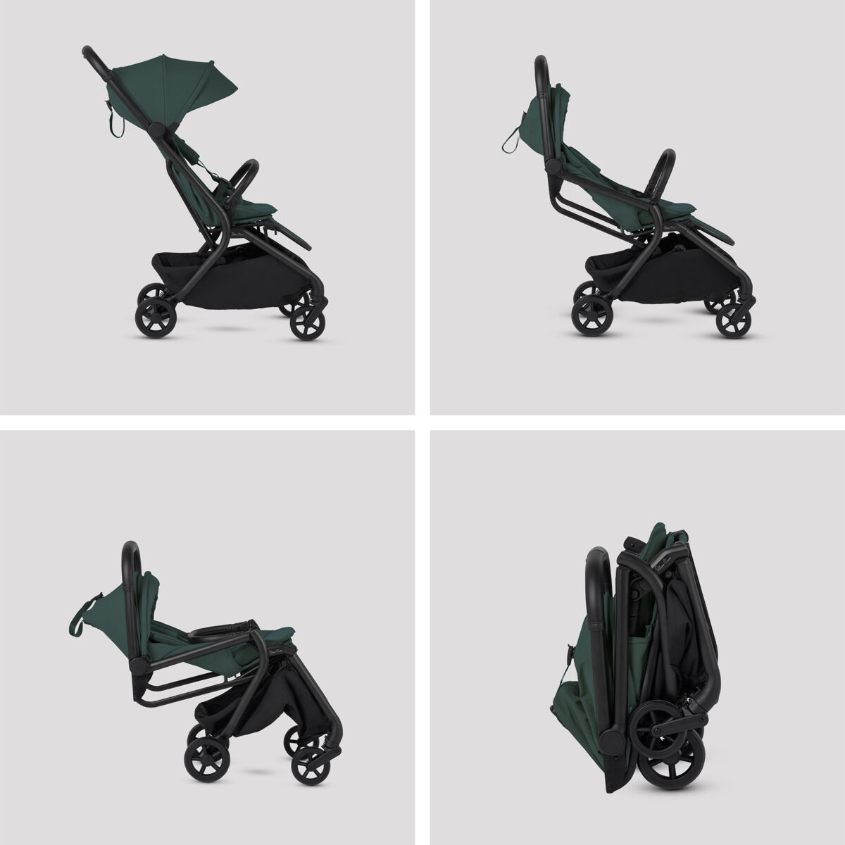 Silver Cross Nia Stroller with Carrycot - Conifer - Image 8
