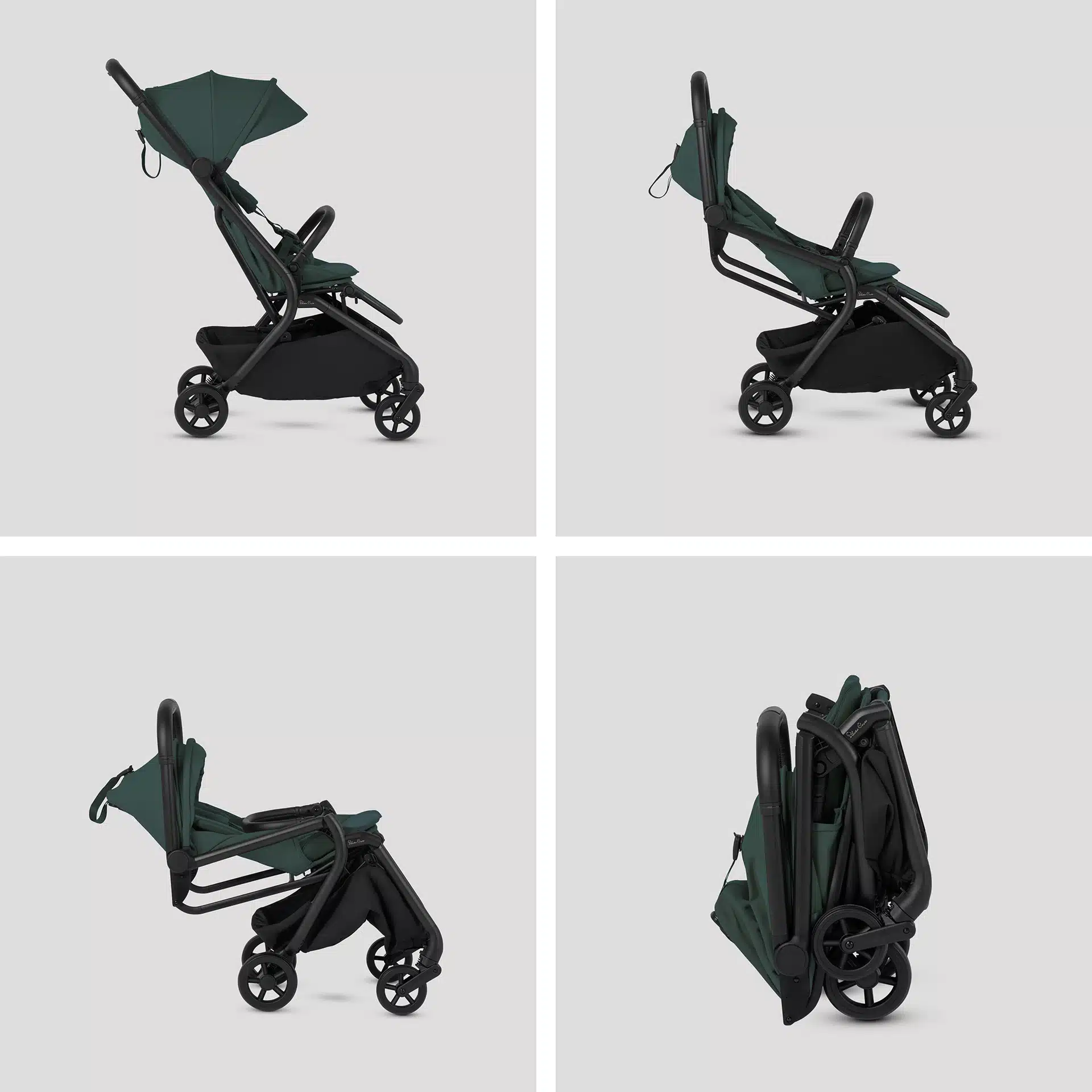 Silver Cross Nia Stroller with Carrycot - Conifer - Image 8