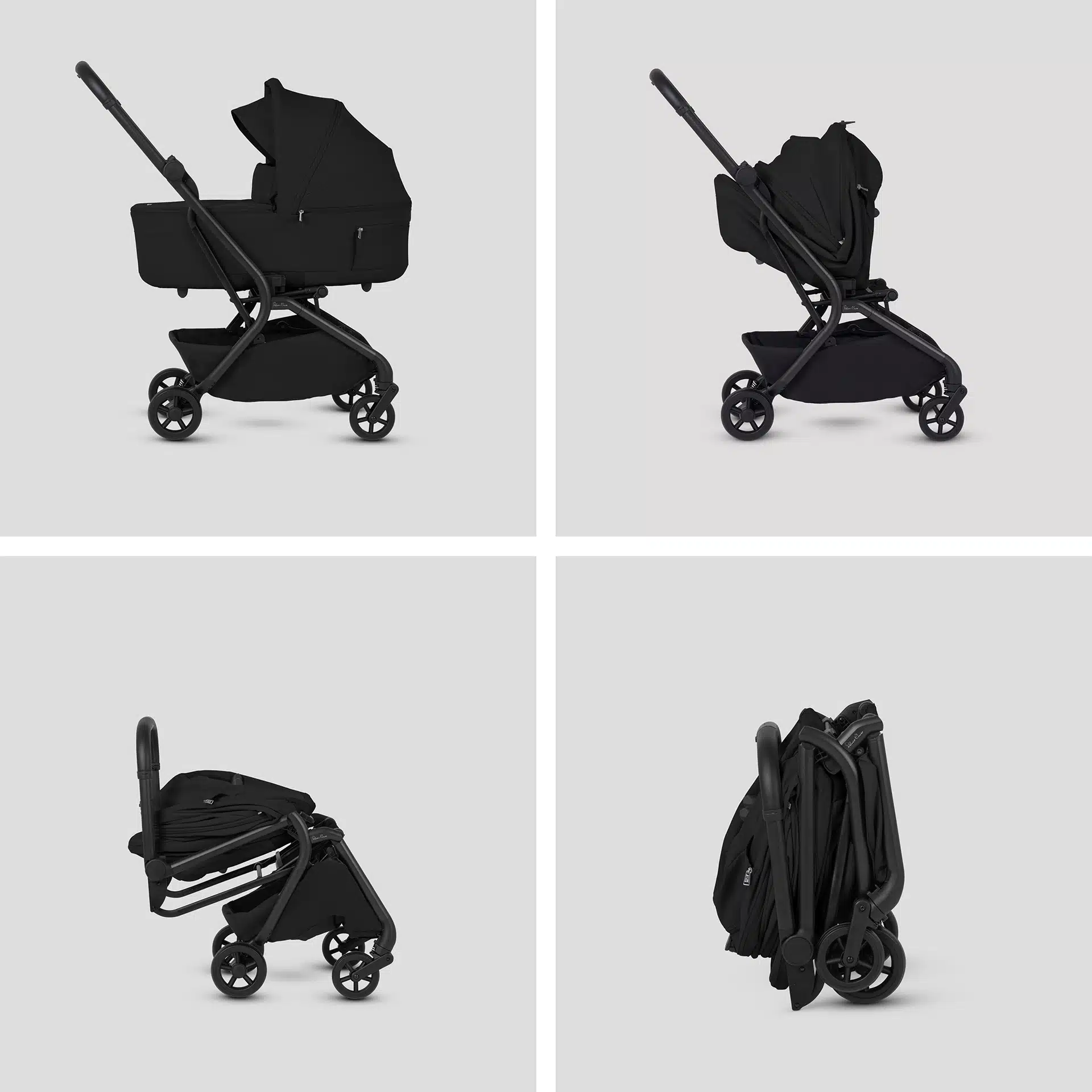 Silver Cross Nia Stroller with Carrycot - Onyx - Image 12