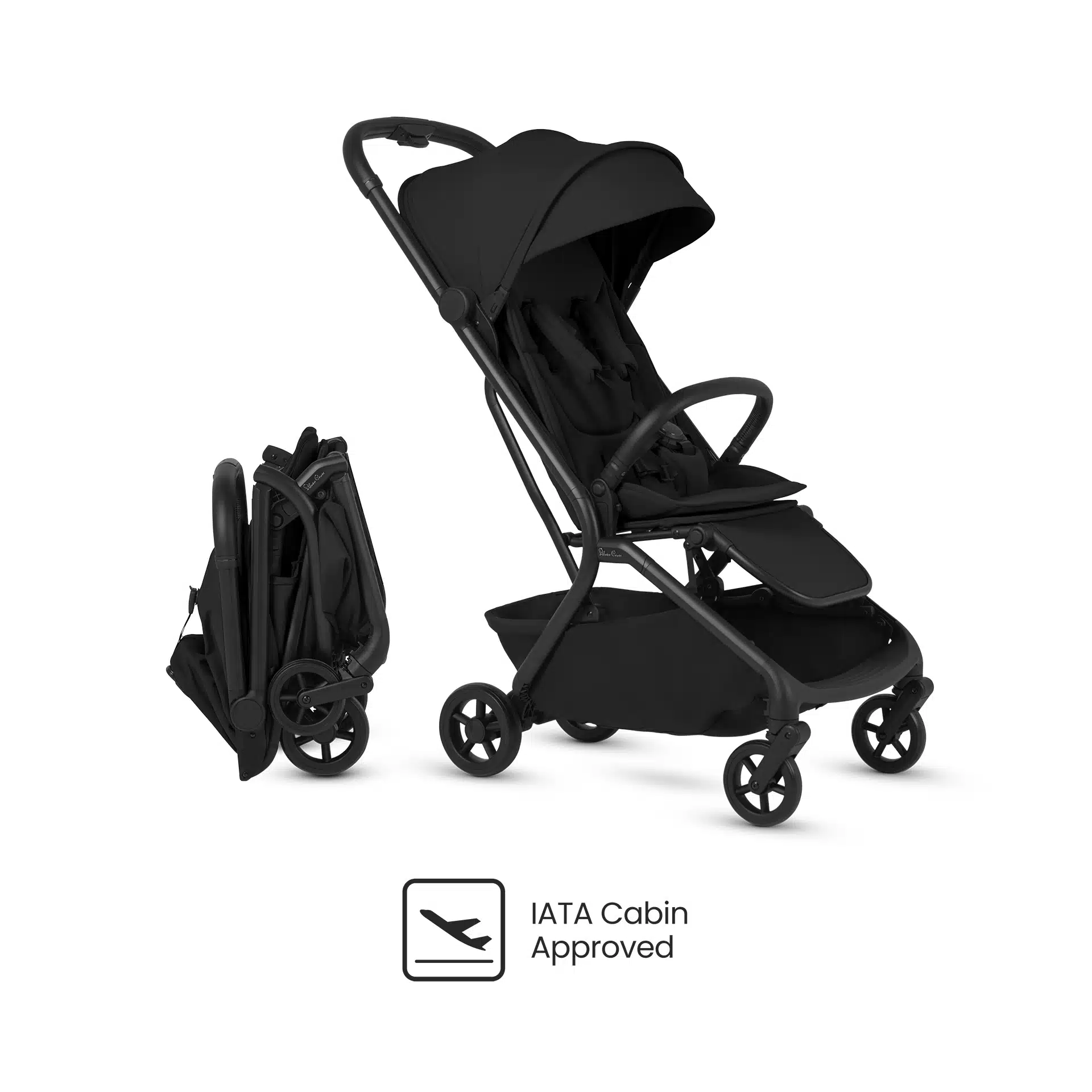 Silver Cross Nia Stroller with Carrycot - Onyx - Image 11
