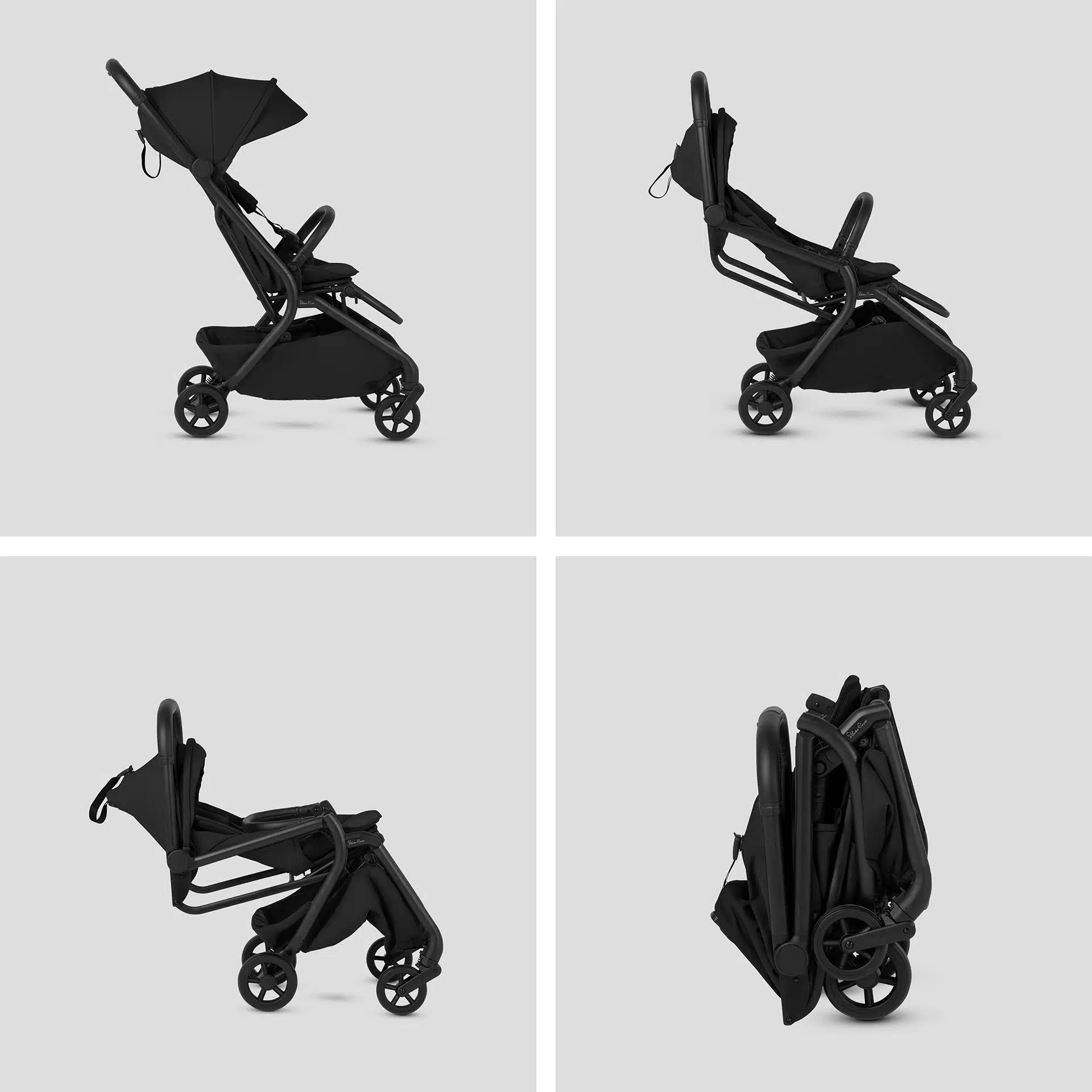 Silver Cross Nia Stroller with Carrycot - Onyx - Image 7