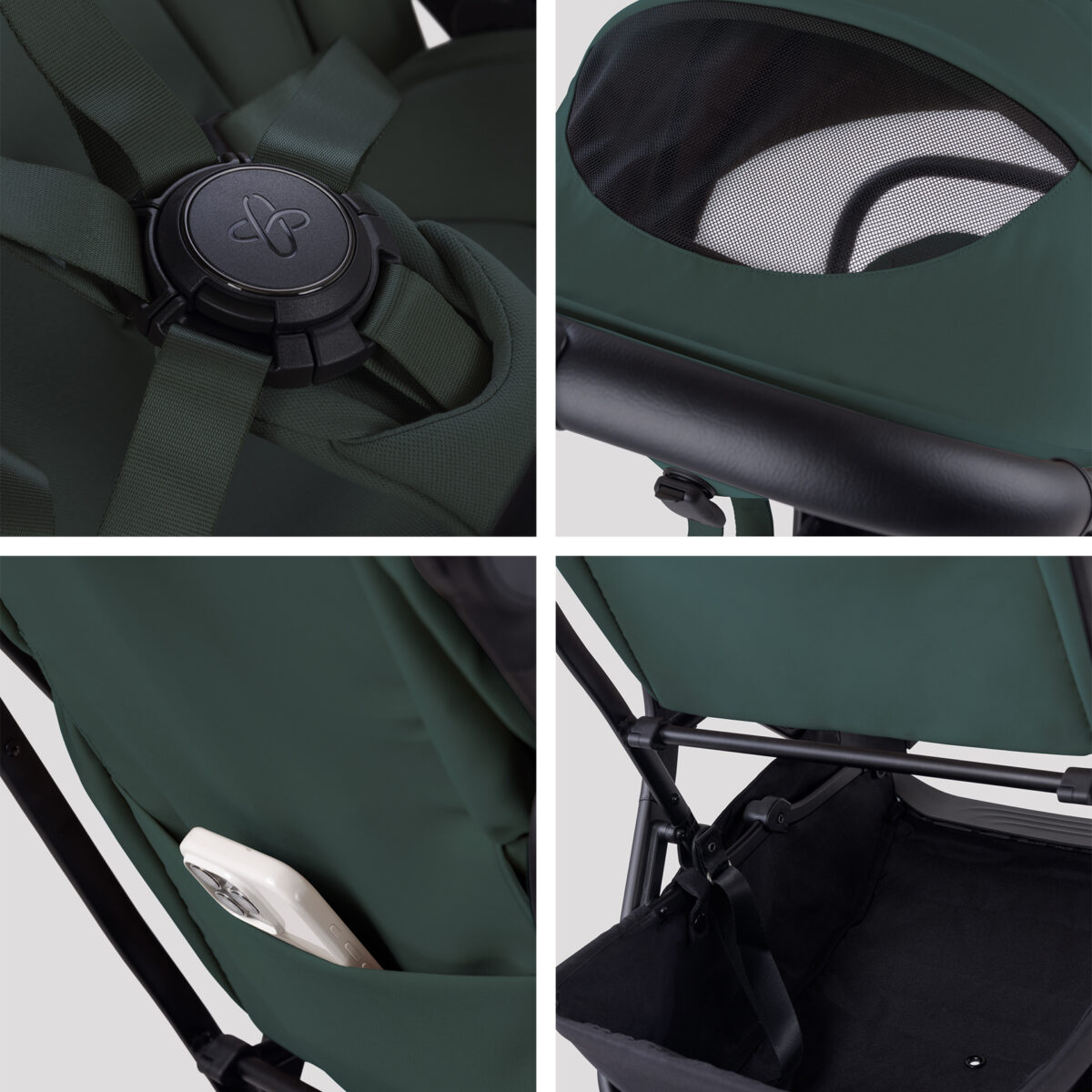 Silver Cross Nia Stroller - Conifer - Image 6