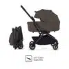 Silver Cross Nia Travel System with Glide Plus, Base 360 and Accessory Pack - Chocolate