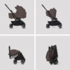 Silver Cross Nia Travel System with Glide Plus, Base 360 and Accessory Pack - Chocolate