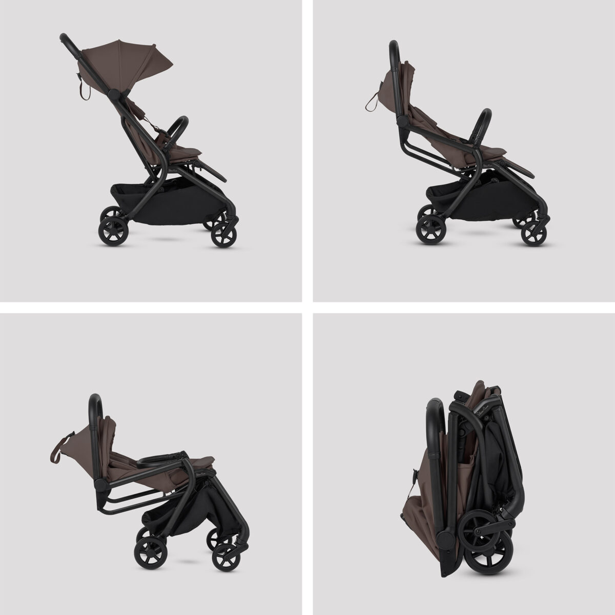 Silver Cross Nia Travel System with Glide Plus, Base 360 and Accessory Pack - Chocolate