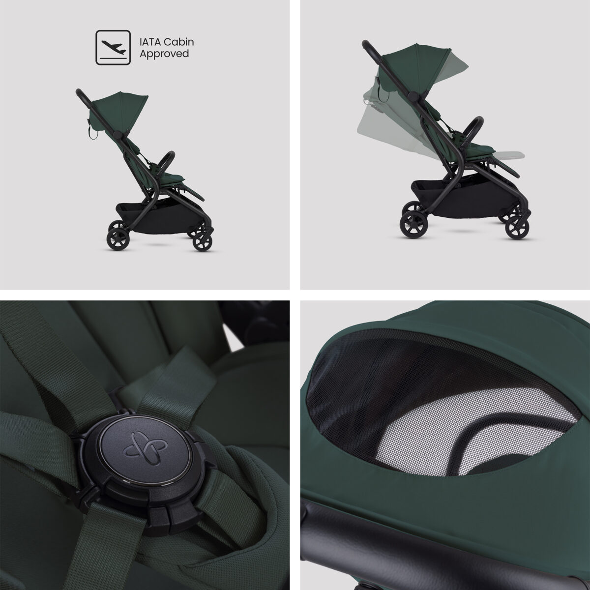Silver Cross Nia Travel System with Glide Plus, Base 360 and Accessory Pack