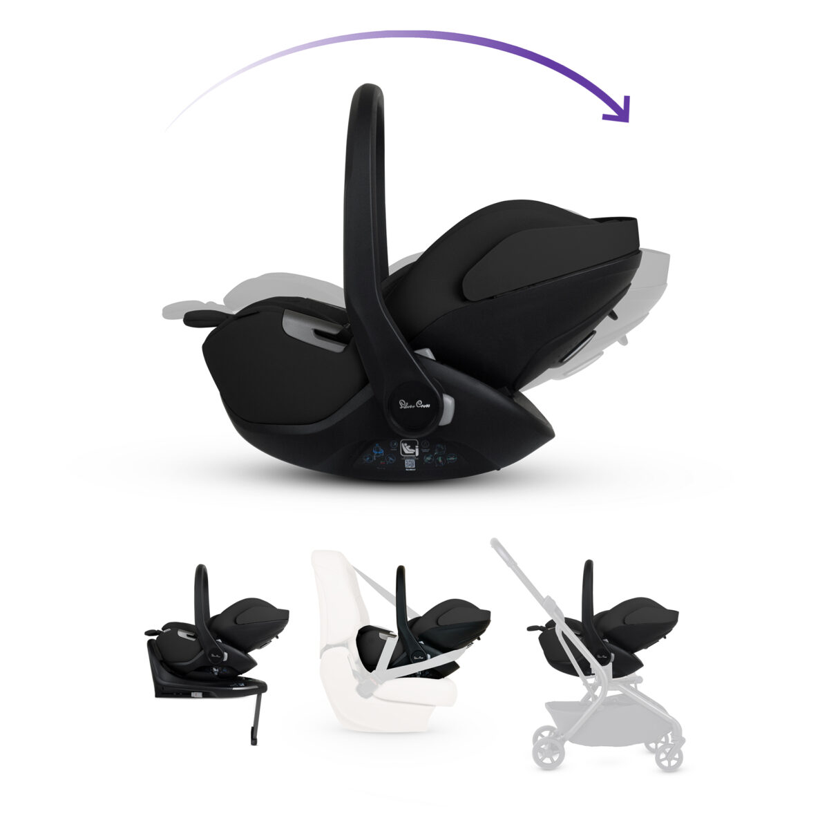 Silver Cross Nia Travel System with Glide Plus & Base Plus 360
