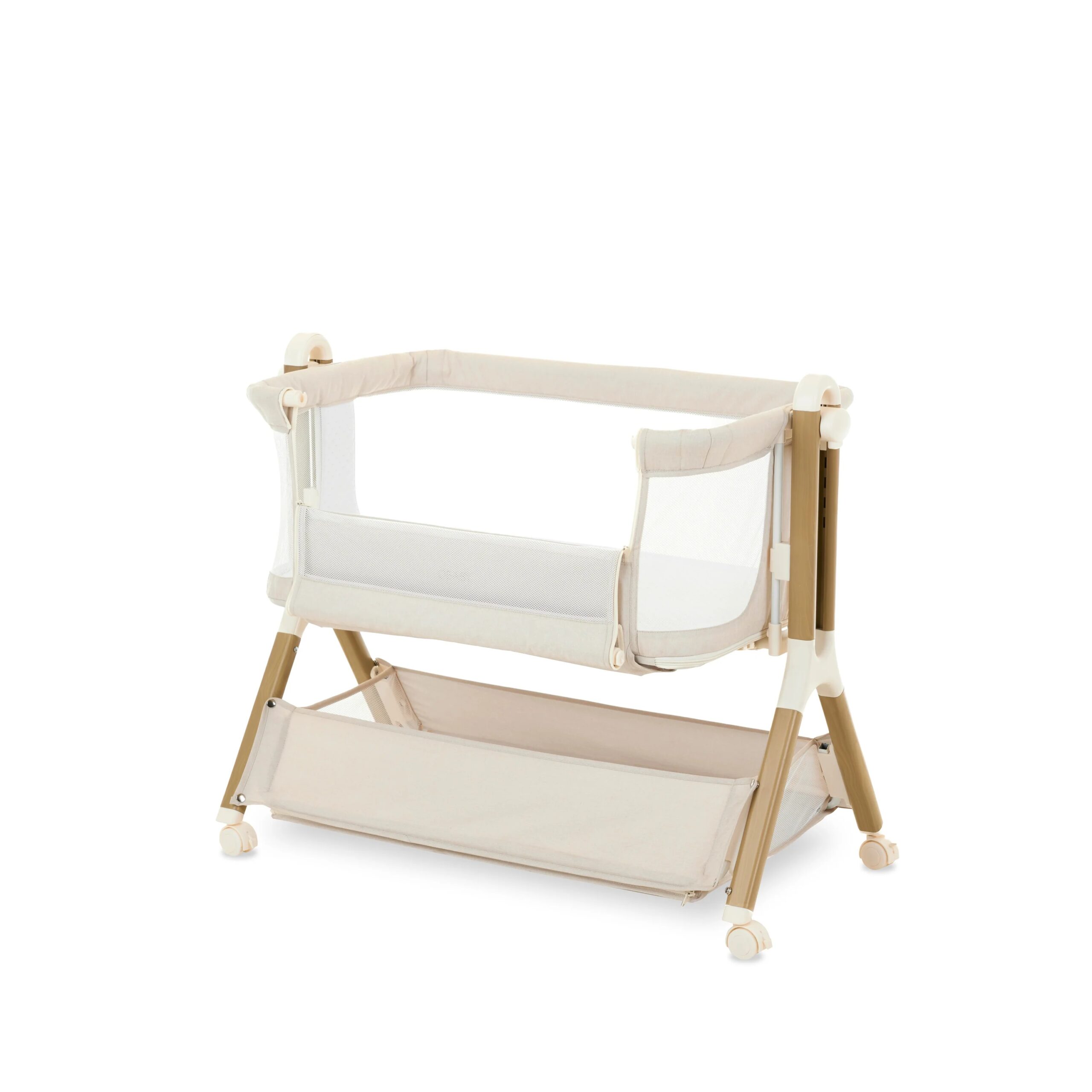 Obaby Cloud Bedside Crib - Oatmeal - Image 9
