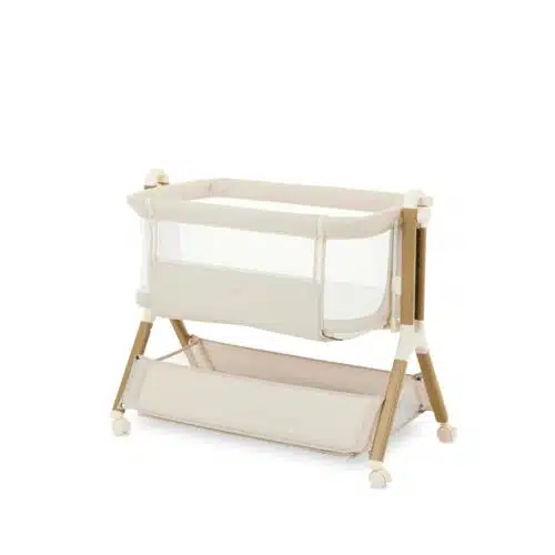 Obaby Cloud Bedside Crib - Oatmeal