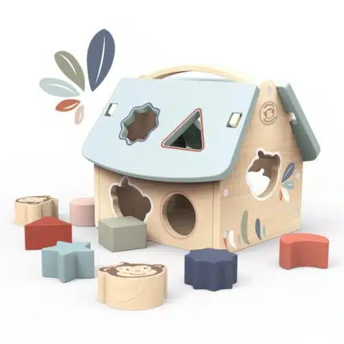 Speedy Monkey Wooden House Shape Sorter