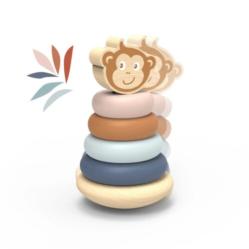 Speedy Monkey Roly-poly Wooden Stacker