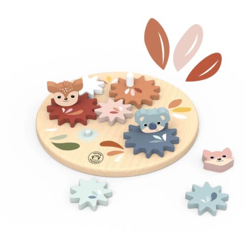 Speedy Monkey - Wooden Gear Toy
