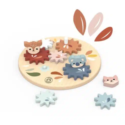 Speedy Monkey - Wooden Gear Toy