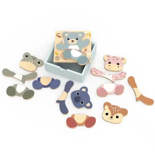 Speedy Monkey Wooden Dress Up Mix Puzzle