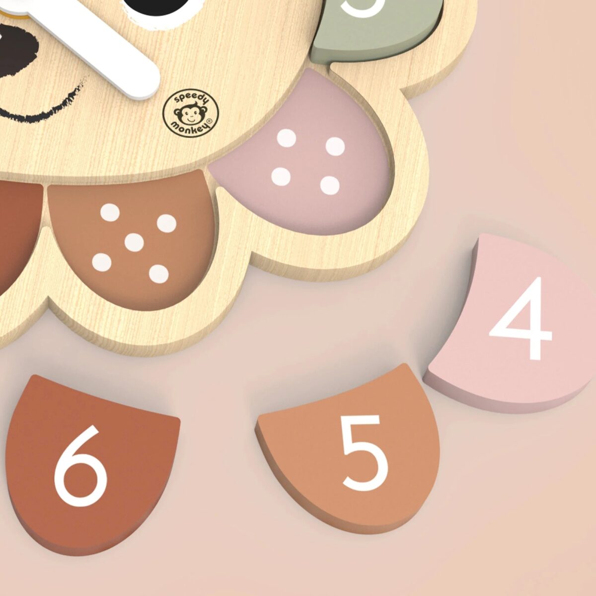 Speedy Monkey Wooden Educational Clock - Hedgehog - Image 2