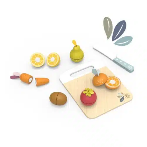 Speedy Monkey Wooden Fruit and Vegetable Cutting Playset