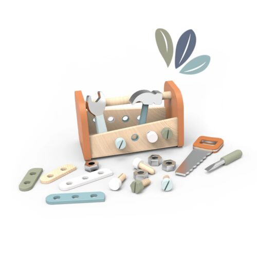 Speedy Monkey Wooden Tool Box & Workbench 2 in 1