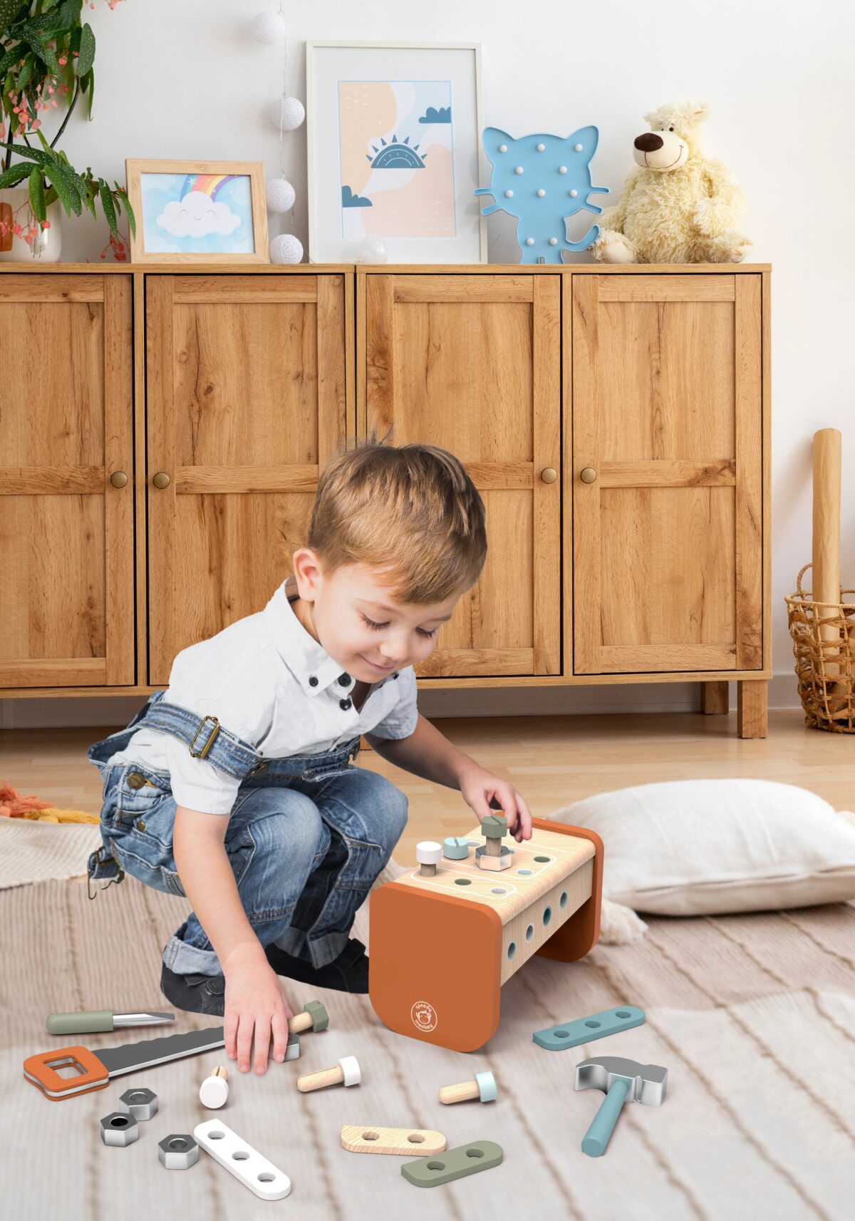 Speedy Monkey Wooden Tool Box & Workbench 2 in 1 - Image 5