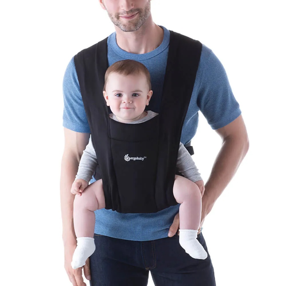 ergobaby Embrace Soft & Snug Knit Baby Carrier - Pure Black