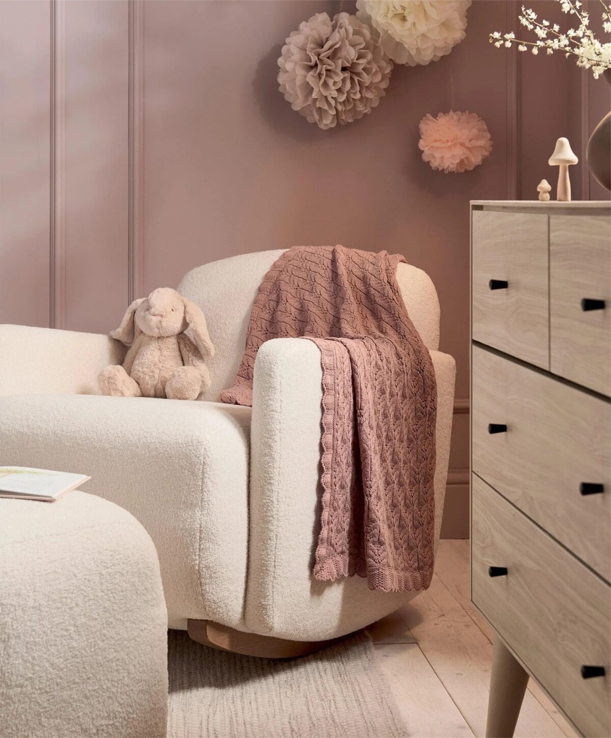 Mamas and Papas Knitted Blanket - Wildflower - Image 3