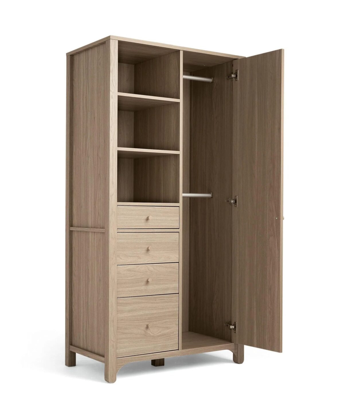 Mamas and Papas Barton 3 Piece Nursery Furniture Set including Cotbed, Changer and Wardrobe - Natural Oak - Image 6