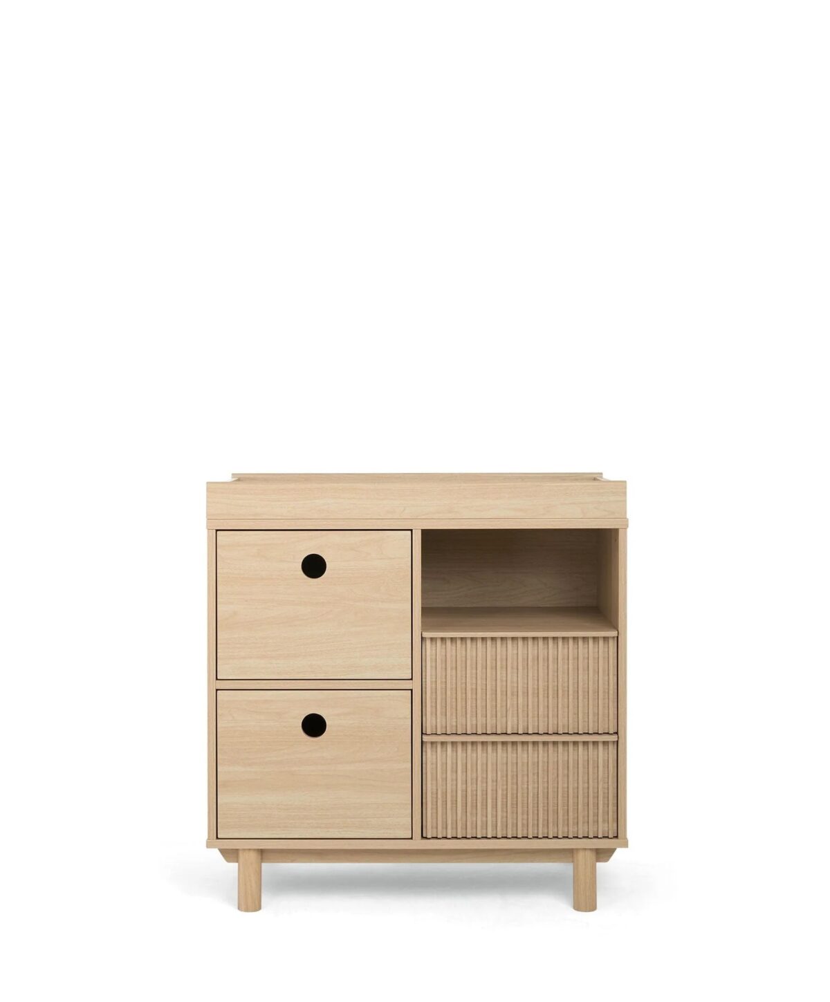 Mamas and Papas Oska 3 Piece Nursery Furniture Set with Cotbed, Changing Unit and Wardrobe - Natural Oak - Image 6
