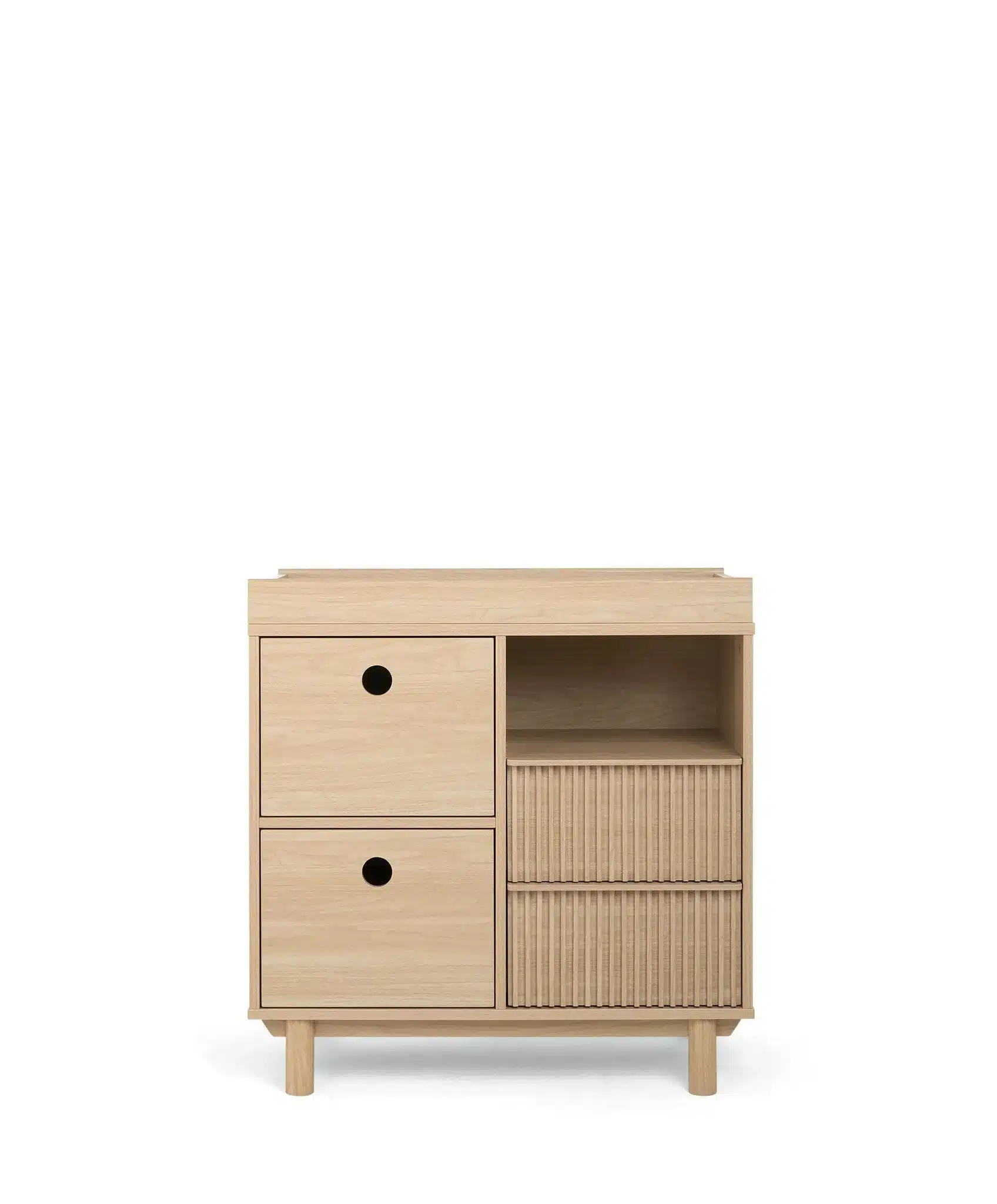 Mamas and Papas Oska 2 Piece Nursery Furniture Set with Cotbed and Changing Unit - Natural Oak - Image 5