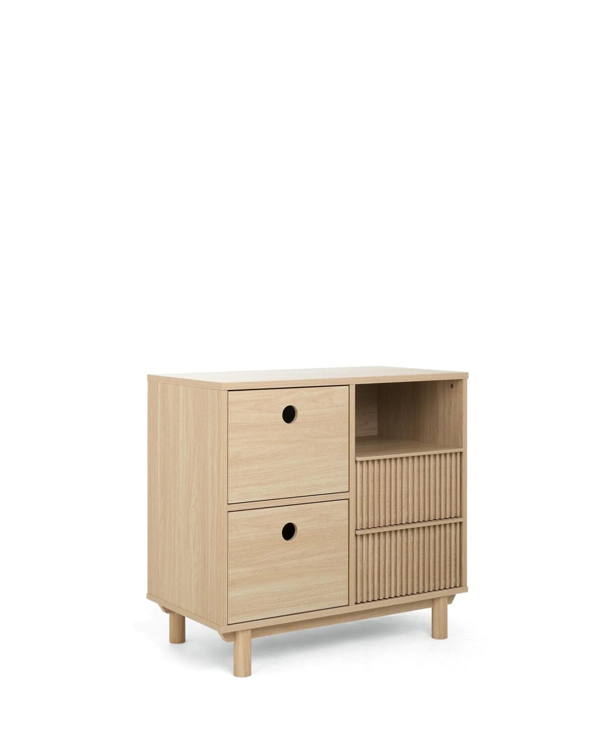 Mamas and Papas Oska 3 Piece Nursery Furniture Set with Cotbed, Changing Unit and Wardrobe - Natural Oak - Image 7
