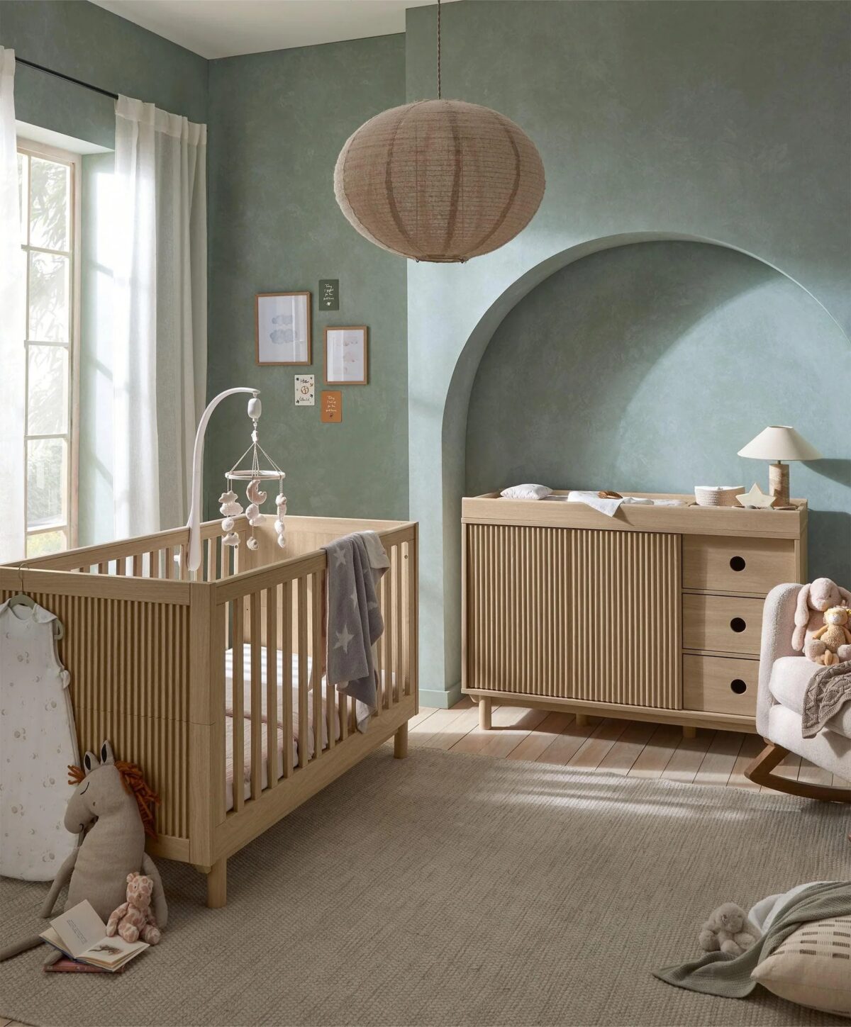 Mamas and Papas Oska Wide 2 Piece Nursery Furniture Set - Natural Oak - Image 2