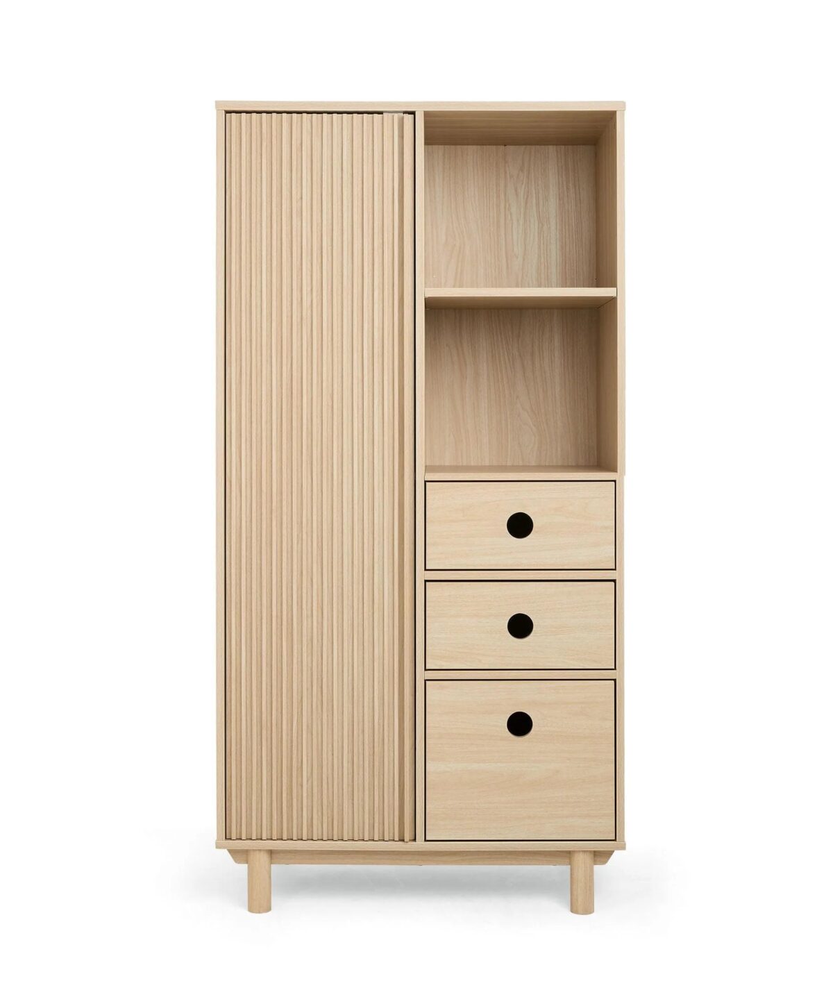 Mamas and Papas Oska 3 Piece Nursery Furniture Set with Cotbed, Changing Unit and Wardrobe - Natural Oak - Image 9