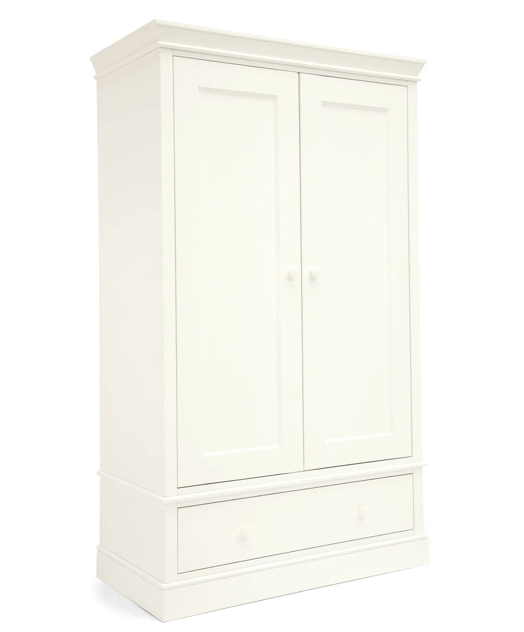 Mamas and Papas Oxford 3 Piece Nursery Furniture Room Set with Cotbed, Dresser and Wardrobe - White - Image 2