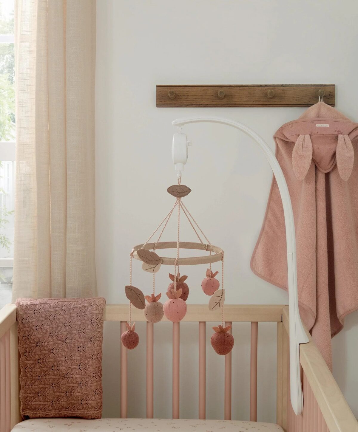 Mamas and Papas Cot Mobile - Wildflower Strawberry - Image 2