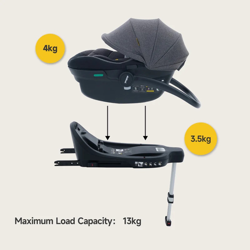 JoviKids Aria Infant Carrier - Black - Image 4