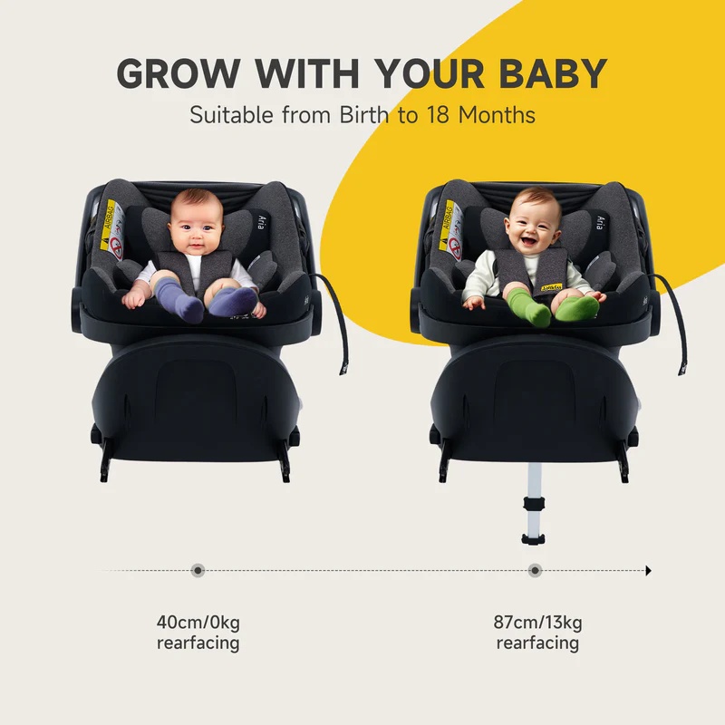 JoviKids Aria Infant Carrier - Black - Image 3