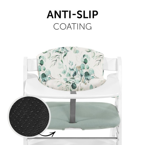 Hauck Alpha Highchair Pad Select - Jersey Leaves Mint - Image 7