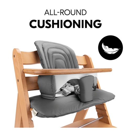 Hauck Highchair Baby Seat Pad - Dark Grey - Image 7