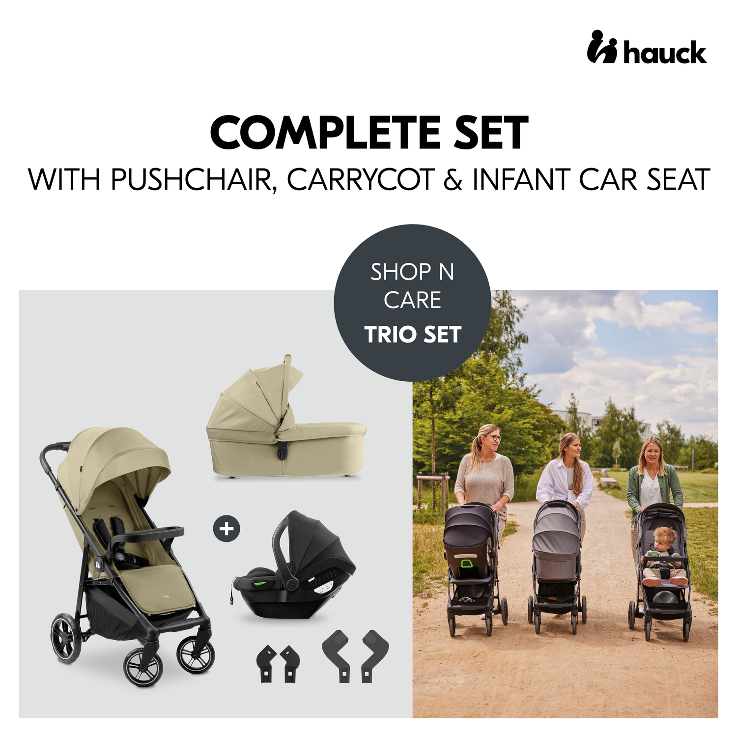 Hauck Shop N Care Trio Set - Olive - Image 11
