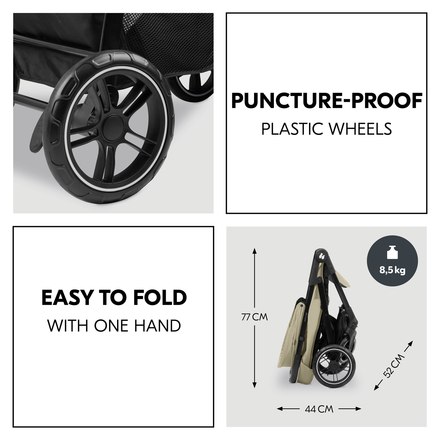 Hauck Shop N Care Trio Set - Olive - Image 6