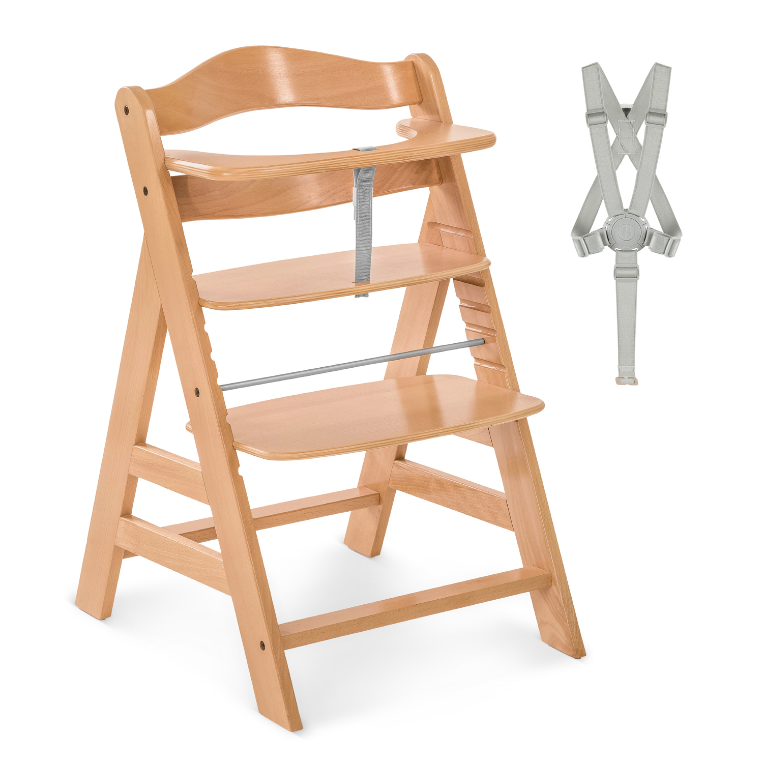 Hauck Alpha+ Wooden Highchair – Natural