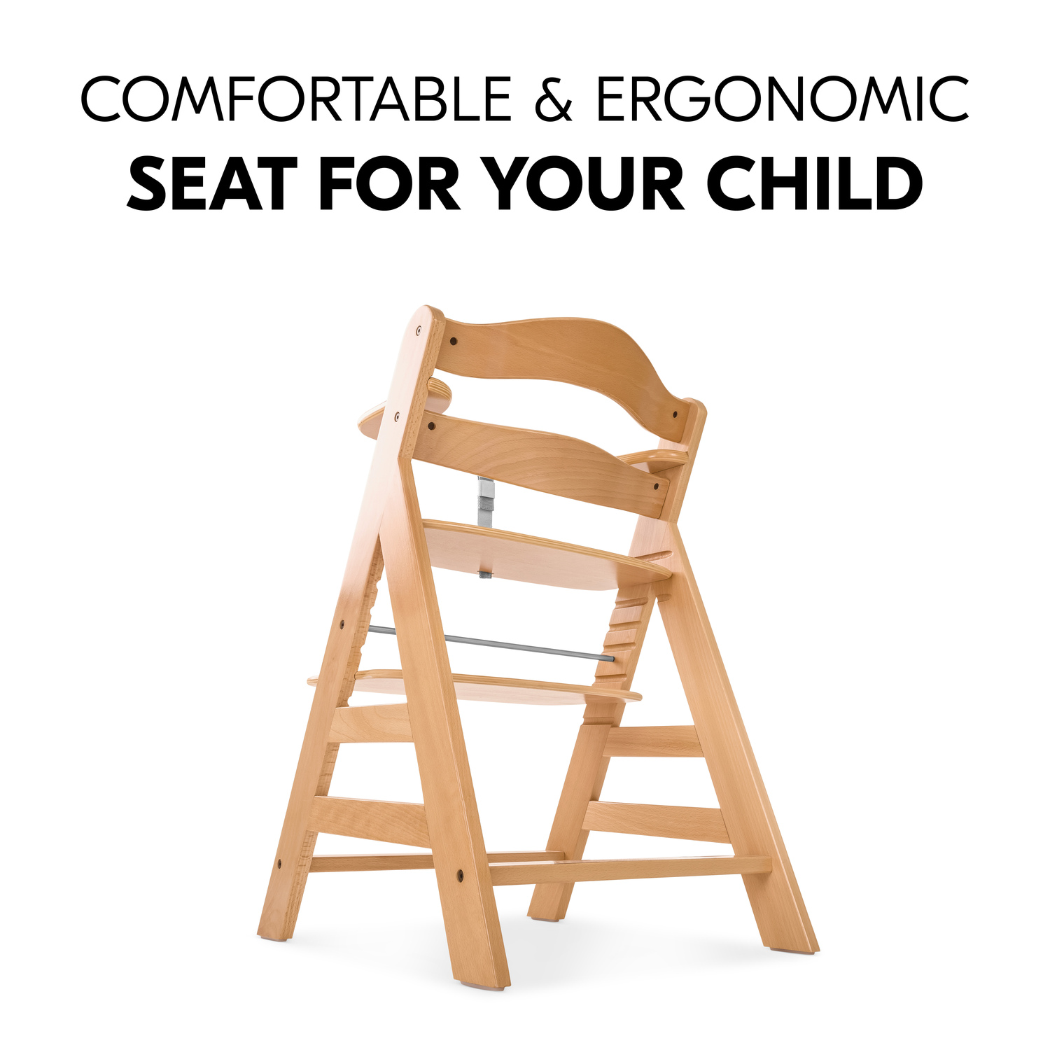 Hauck Alpha+ Wooden Highchair – Natural