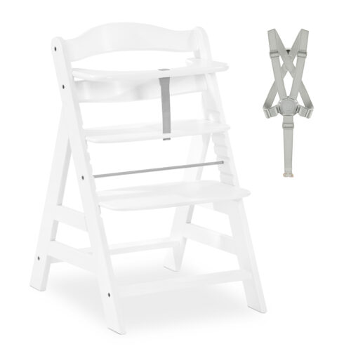 Hauck Alpha Wooden Highchair – White