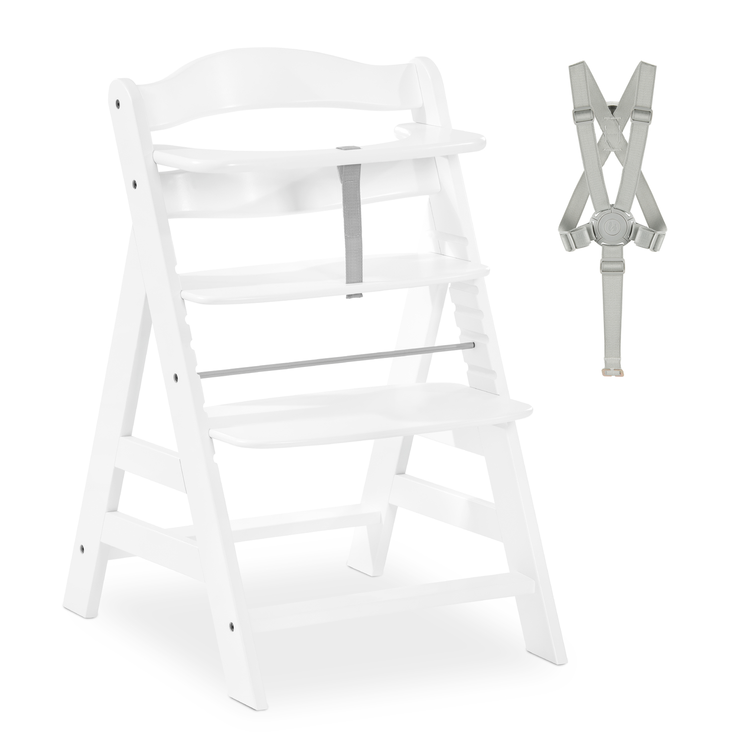 Hauck Alpha Wooden Highchair – White